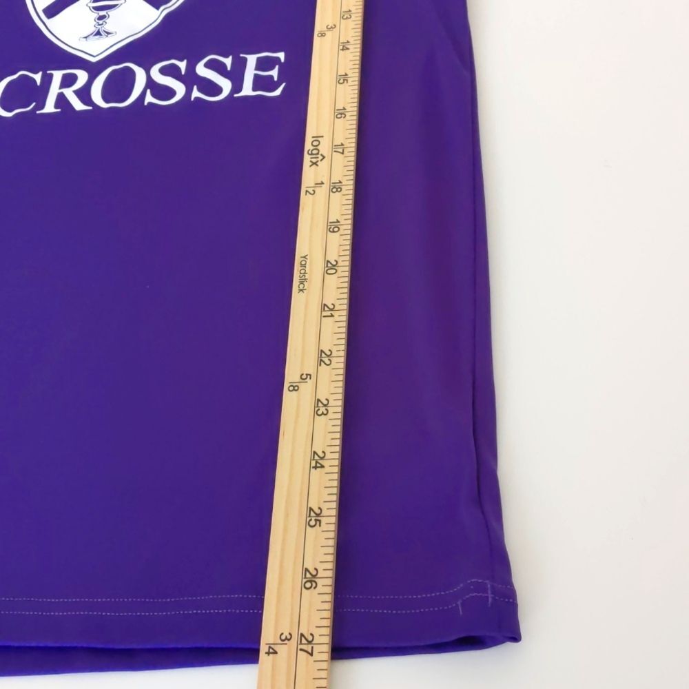Womens Badger Sport Irish Lacrosse Dark Purple Long Sleeve Athletic Shirt Size S - Picture 4 of 6